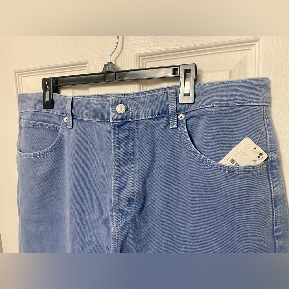 ❗️Sold❗️FREE PEOPLE We The Free Deep Trance Dropped Boyfriend Jeans Sz 33 NWT - Picture 6 of 15